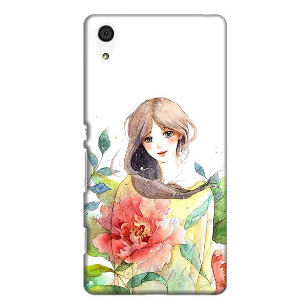Ốp Lưng Dành Cho Điện Thoại Sony Z4 - Cô Gái Hoa Hồng
