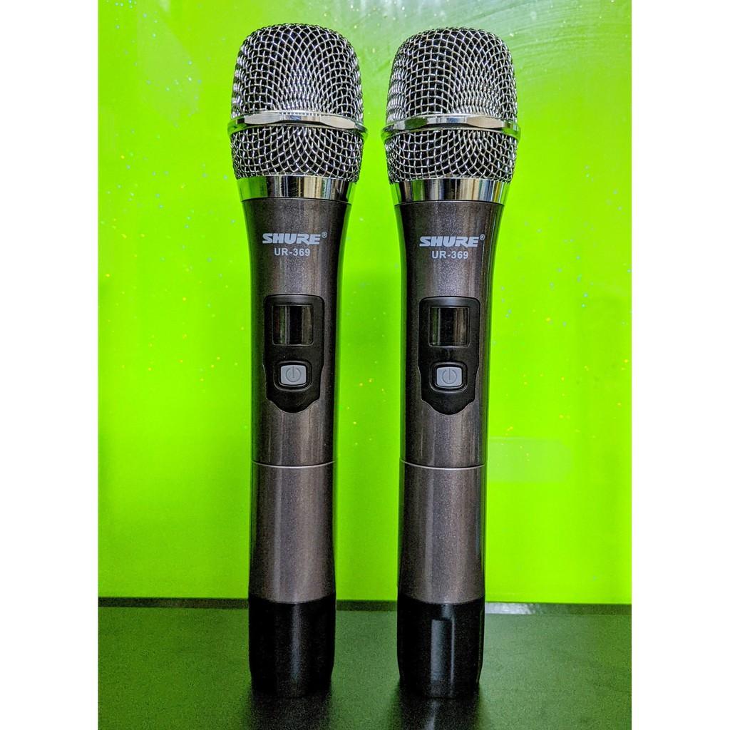 Micro không dây cao cấp Shure UR 369. Hát karaoke hay. Hút âm tốt hát micro nhẹ...bảo hành 12 tháng