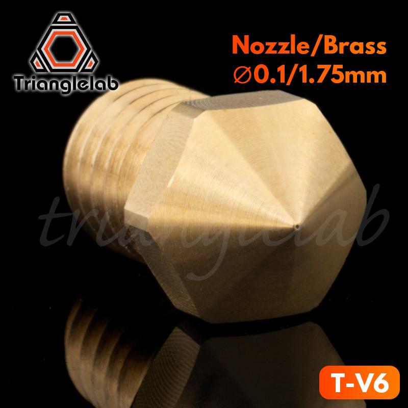 Đầu phun Trianglelab T-V6 Đầu phun V6 chất lượng hàng đầu cho máy in 3D hotend M6 Đường chỉ may cho Đầu phun hotend Tatan đùn