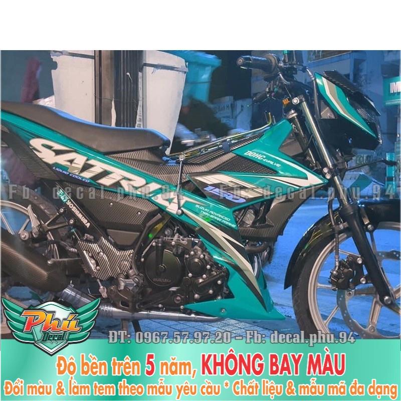 Tem rời satria xanh lục bảo bạc -1