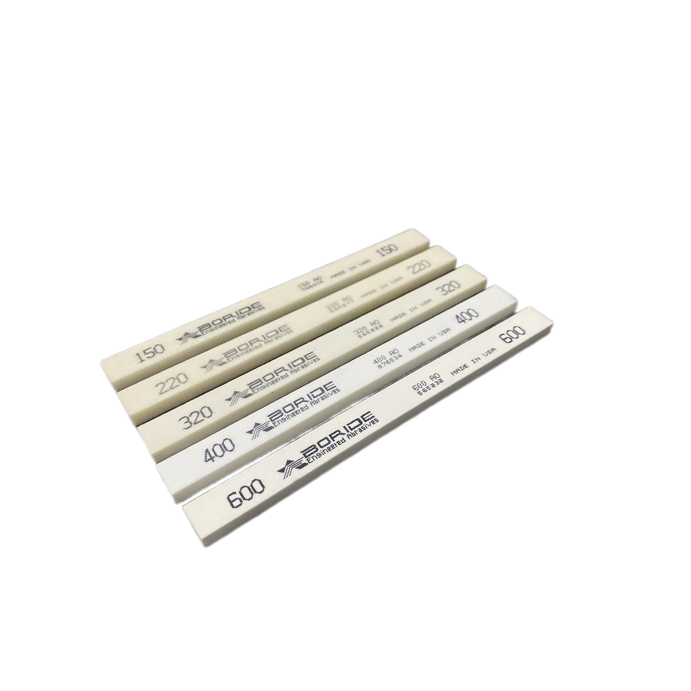 Combo 5pcs Đá đánh bóng Boride AO kích thước 1/8 X 1/2 X 6