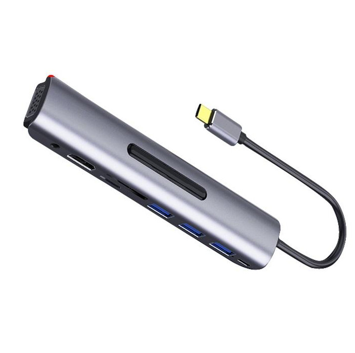 Hub USB type C - 9 in1 - Màu Ngẫu Nhiên