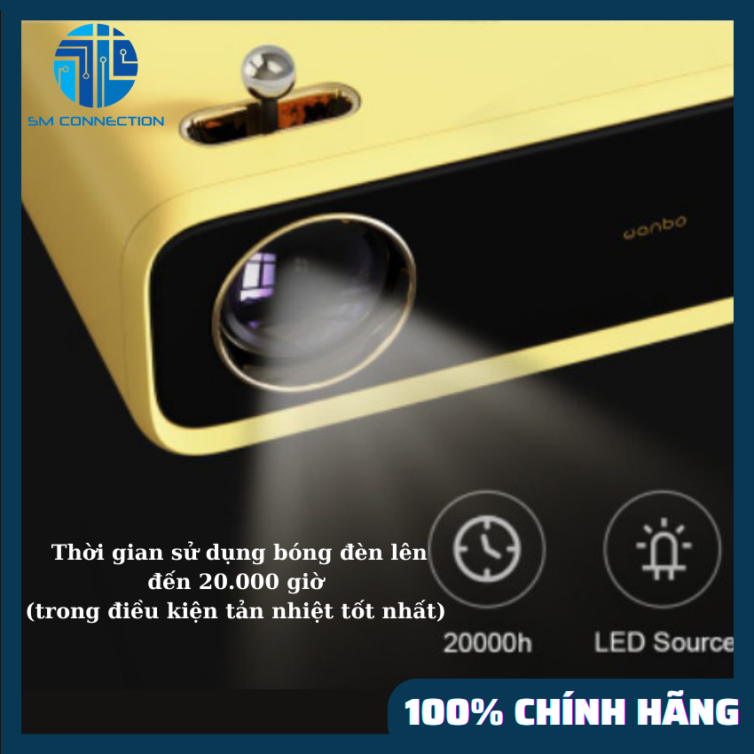 MÁY CHIẾU WANBO X1 MINI 4080P - HÀNG CHÍNH HÃNG