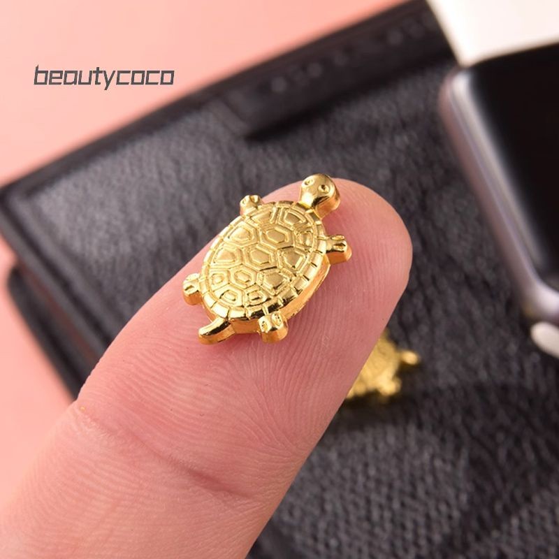 Combo 2 Rùa Vàng Mini Dài 1.6Cm Tài Lộc May Mắn, Rùa Vàng Phong Thủy Để Ốp Điện Thoại, Két Sắt