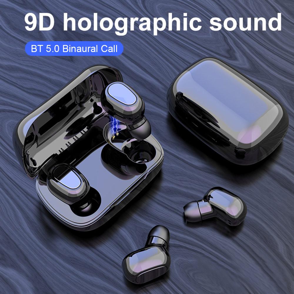Tai nghe không dây L22 TWS Bluetooth 5.0 Mini Stereo Earbuds thể thao có micrô Loại bỏ tiếng ồn