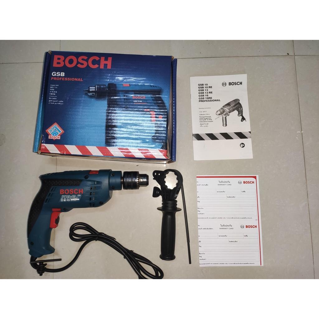 Máy khoan động lực Bosh GSB 13RE, 220v, 910w, có khoan bê tông, có đảo chiều, chỉnh tốc độ. khoan lỗ vít ốc hiệu quả.