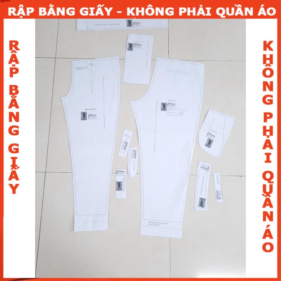 Rập đầm hở lưng cho bé - Rập giấy A0 mã R276 (BẢN VẼ)