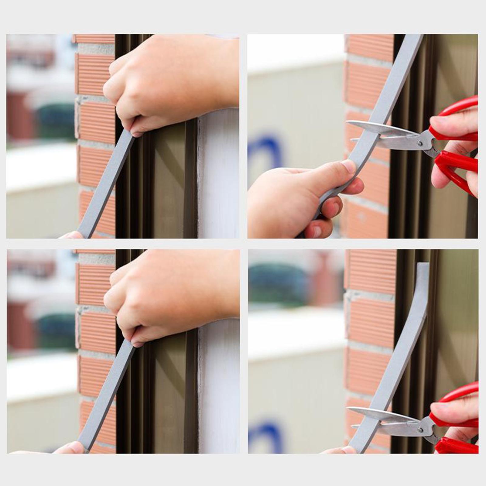 2 Rolls Foam Seal Tape, Thick High Density Foam Strip Self Adhesive Door Weather Stripping Insulation Foam Window Seal Total 33 feet