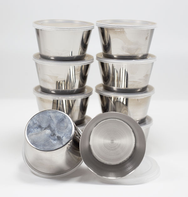 Combo 20 Khuôn Làm Bánh Flan Rau Câu Cupcake Inox 304 Nắp Nhựa Khít