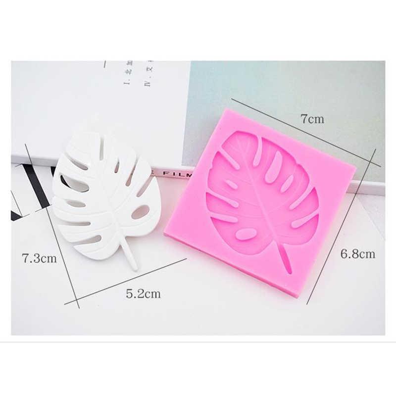 Khuôn silicon 4d làm rau câu làm bánh lá Monstera đẹp