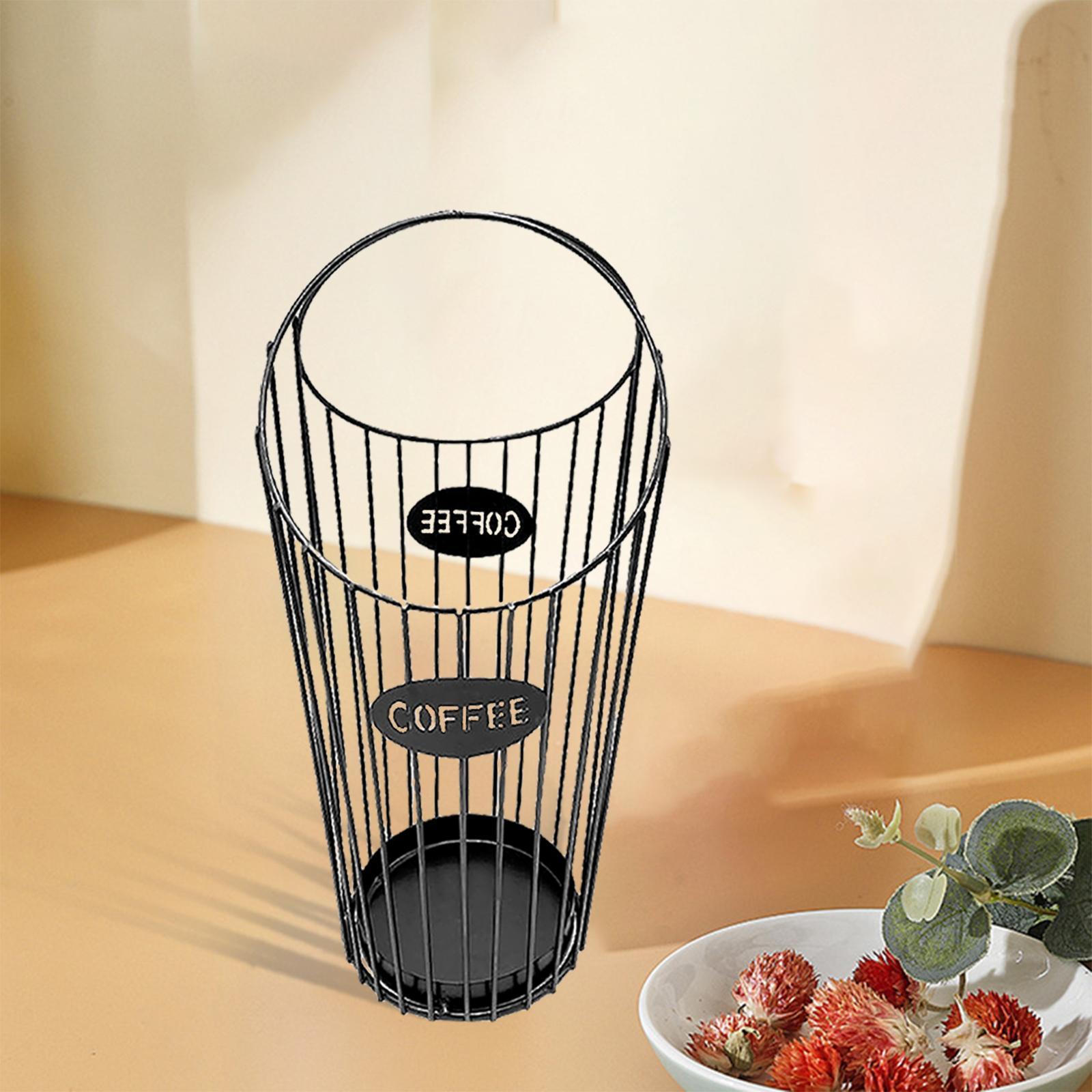 Coffee Capsule Holder Large Capacit Coffee Capsule Storage Basket for Countertop