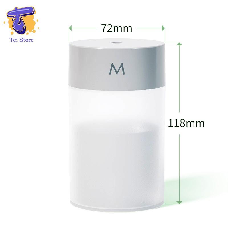 Đèn Xông Tình Dầu Mini, Máy Xông Đuổi Muỗi 260ml - Đèn LED Đổi Màu DX69