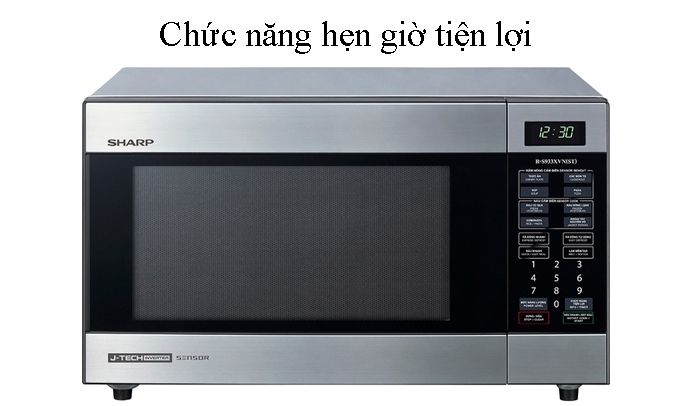 LÒ VI SÓNG SHARP R-203VN-M - Bảng điều khiển cơ tiện dụng 