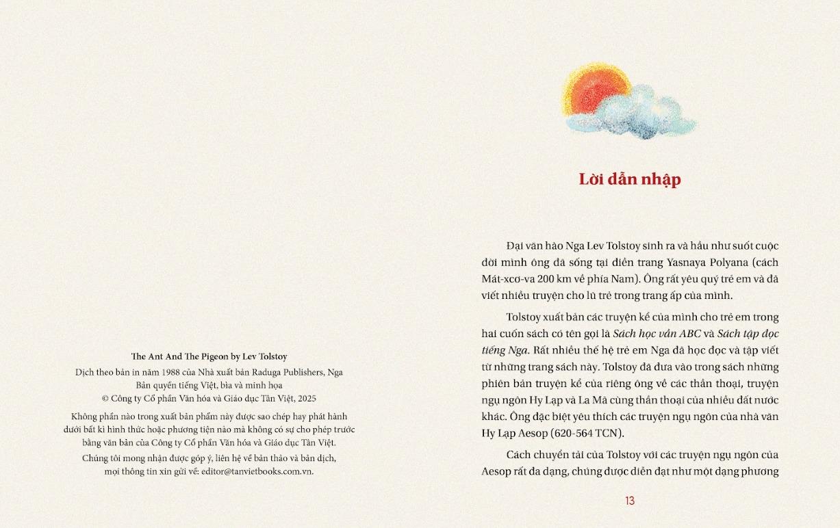 Sách - Kiến Và Chim Bồ Câu