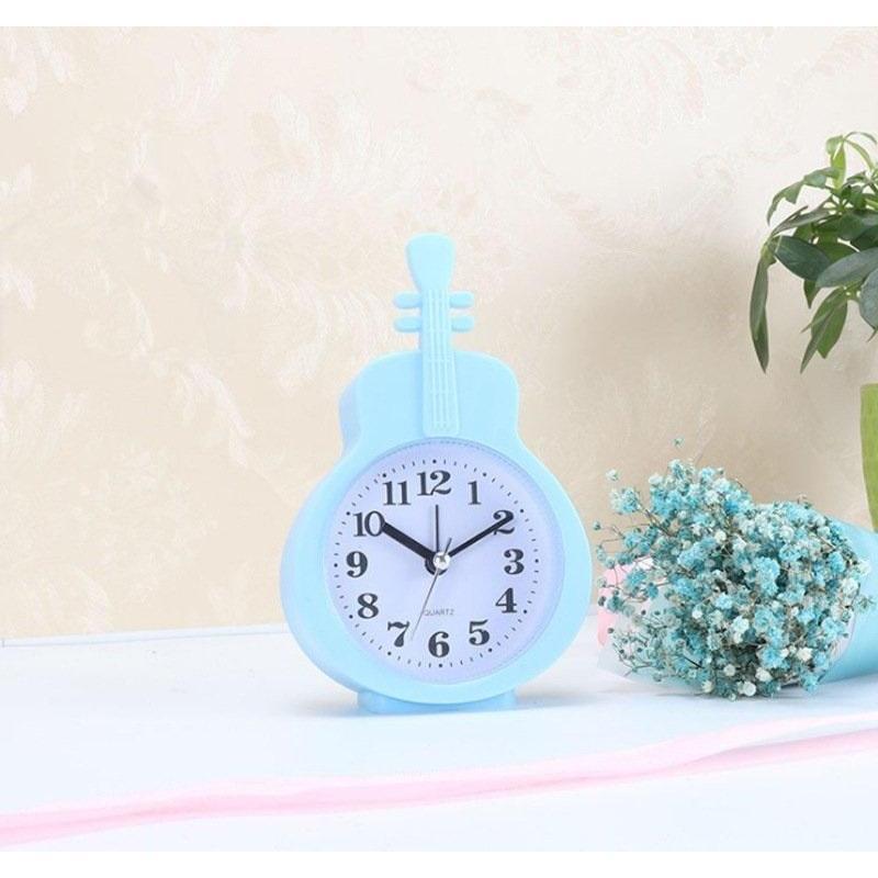 Đồng Hồ Để Bàn Hình Cây Đàn Nhiều Màu