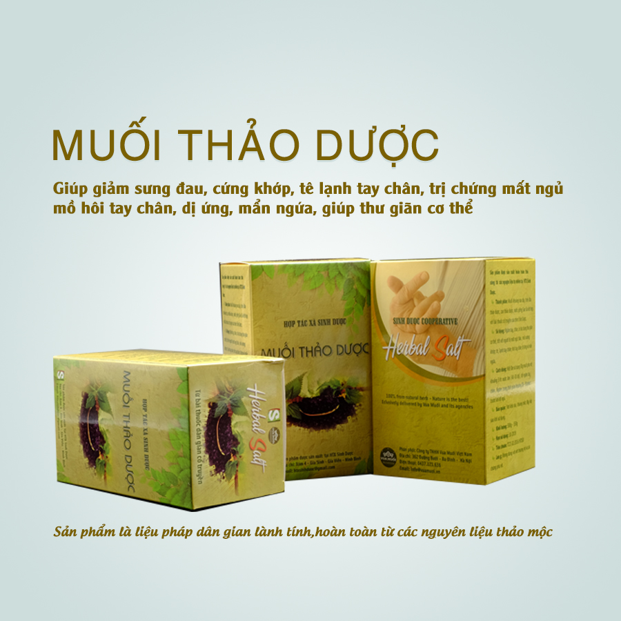 Combo 02 Muối thảo dược ngâm chân (550gr/hộp) và Tặng kèm 01 xà bông thảo dược