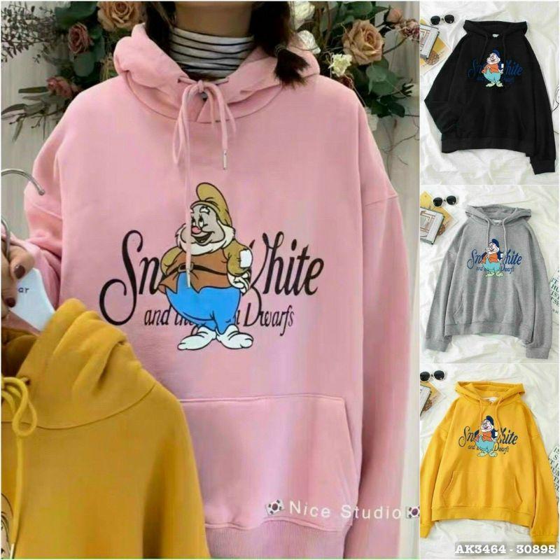 Áo nỉ chui đầu có túi ,Áo hoodie unisex nam nữ chất nỉ bông mềm mịn form rộng,nón to chùm đầu in hoạt hình dễ thương