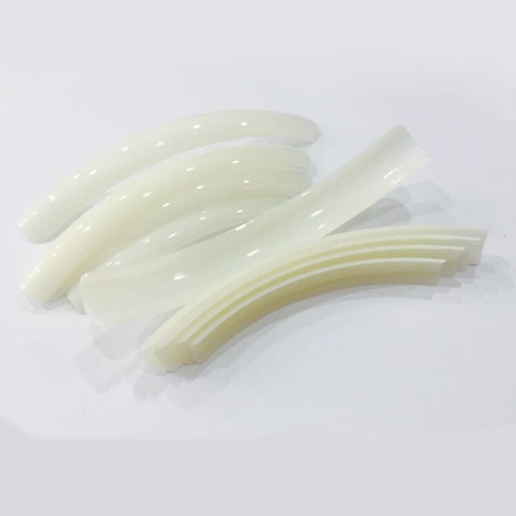 5 Pair Extra Long Plastic French False Nail Art Care Salon Tips Nature and C