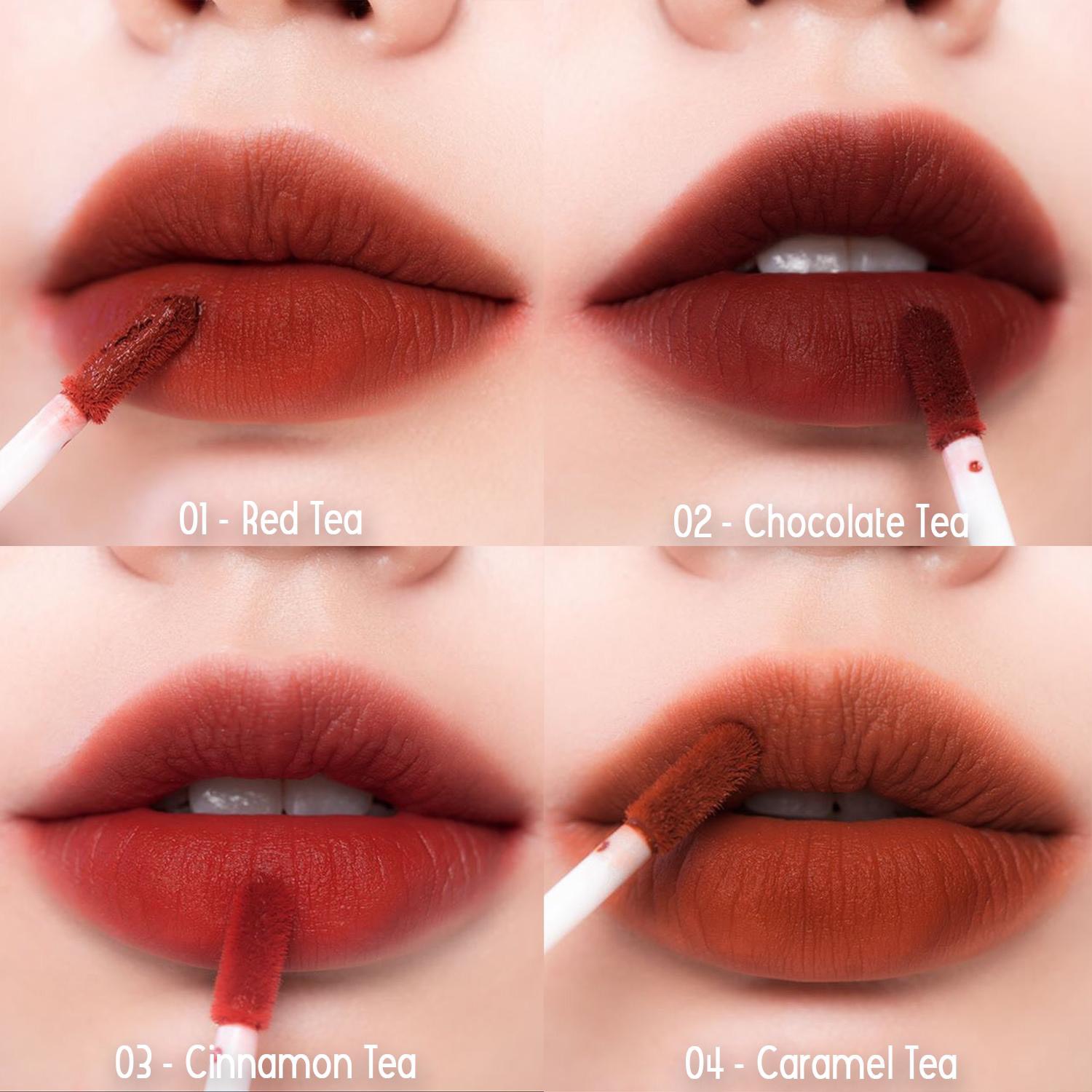 Son kem trà sữa lâu trôi mềm môi ROMAND Milk Tea Velvet Tint