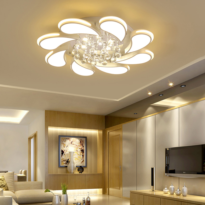 Đèn chùm pha lê phòng khách đẹp - HOMELADY011