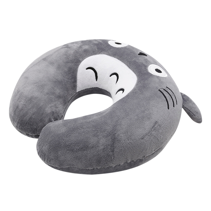 Gối Kê Cổ Du Lịch Văn Phòng Tmark Gấu Totoro - Xám