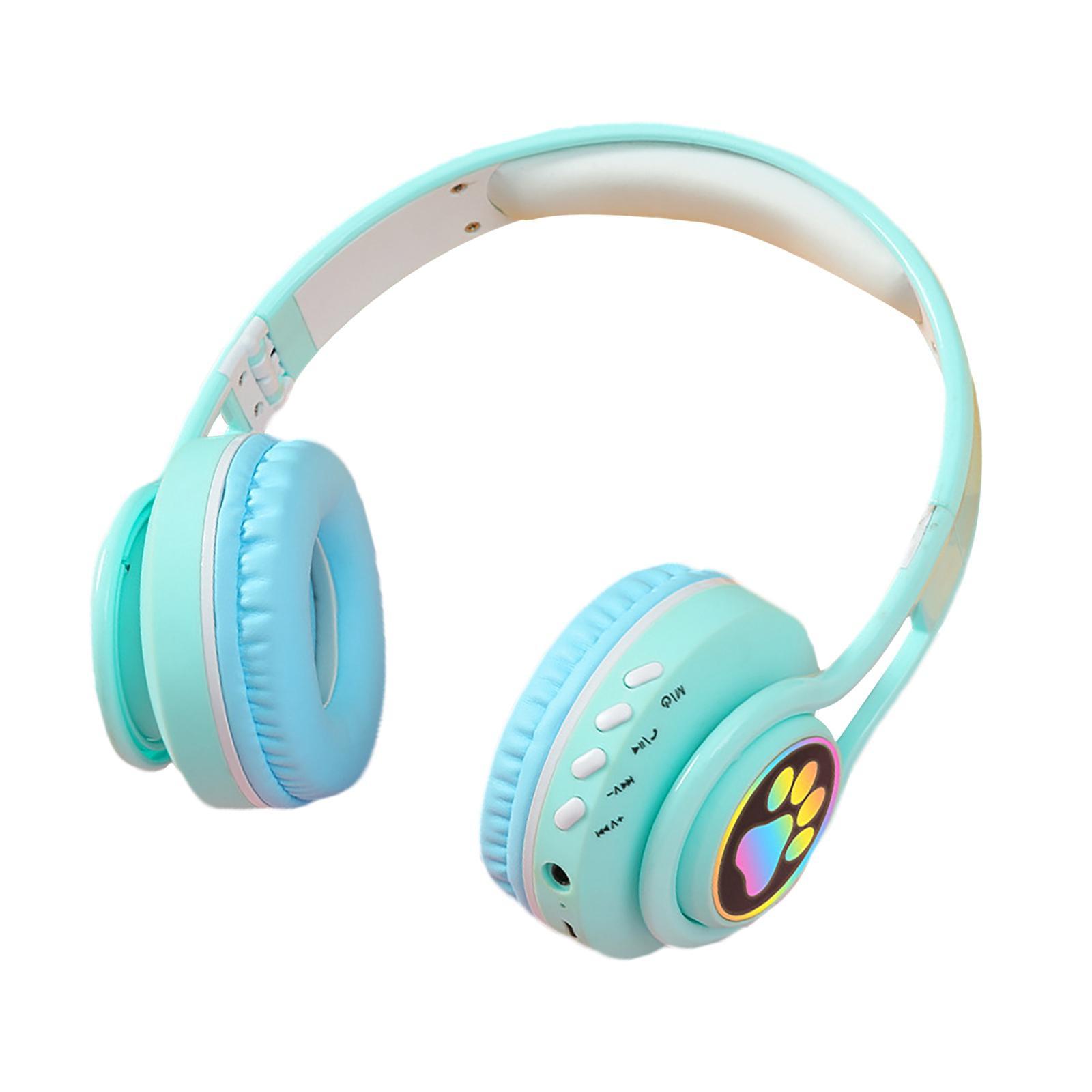 Blesiya Wireless Headphones Over-Ear Foldable Kids Headset Home AUX FM