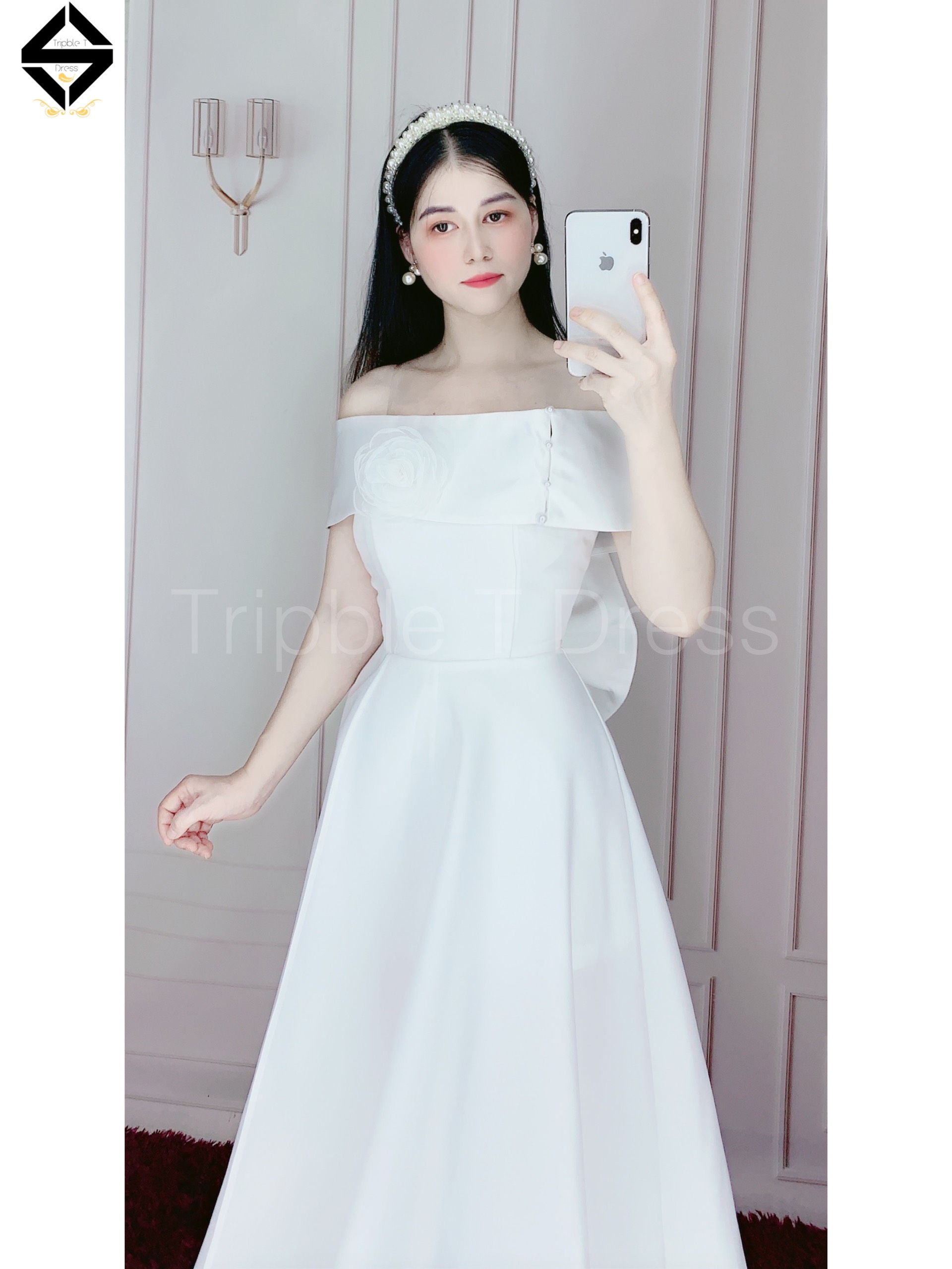 Đầm maxi mặc cưới được hơn 5 kiểu trong 1 sét váy TRIPBLE T DRESS - size S/M/L - MS158Y