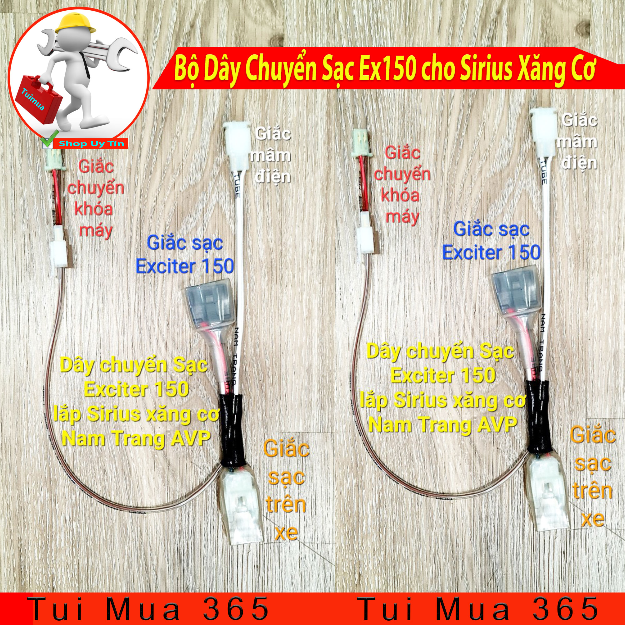 BỘ DÂY CHUYỂN SẠC EXCITER 150 CHO SIRIUS XĂNG CƠ