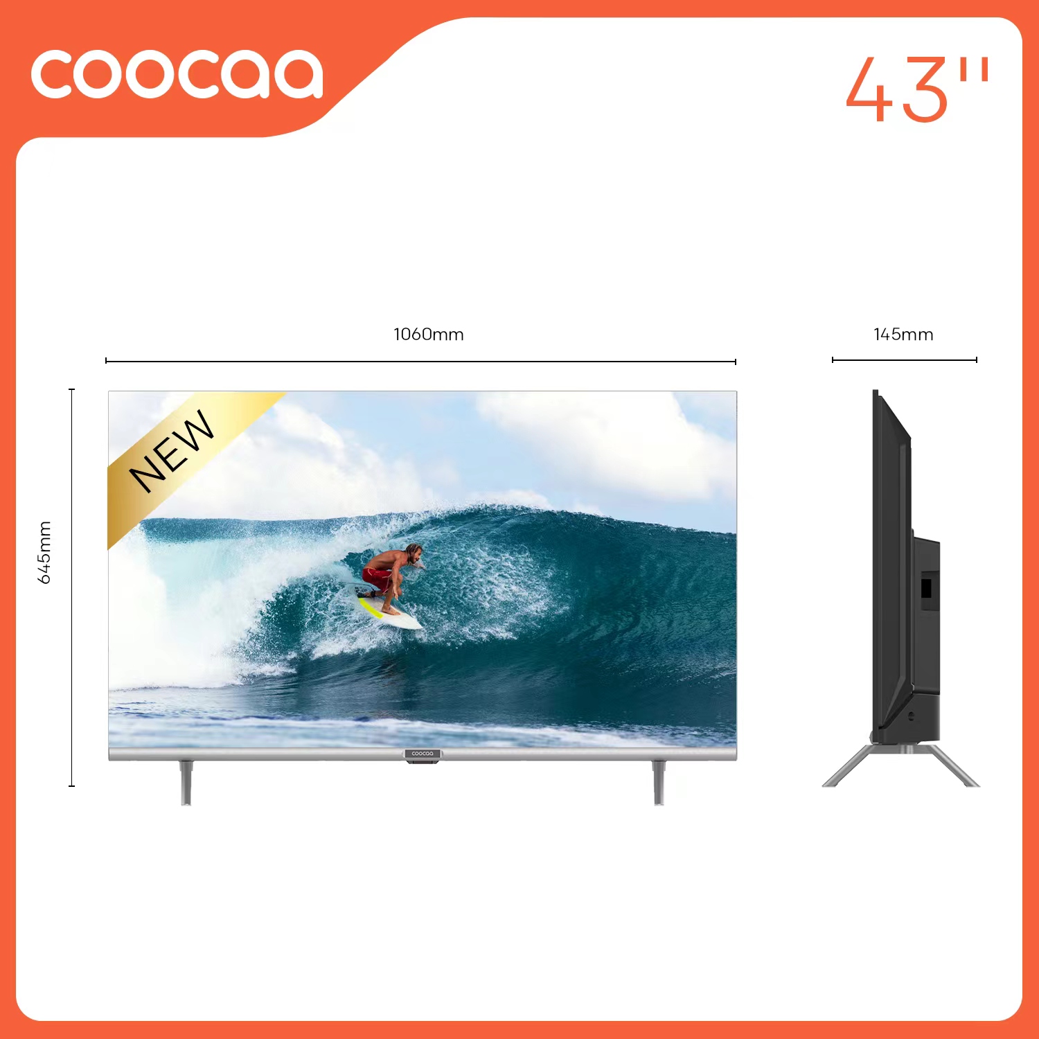 Smart Tivi Coocaa Full HD 43 inch 43S3U