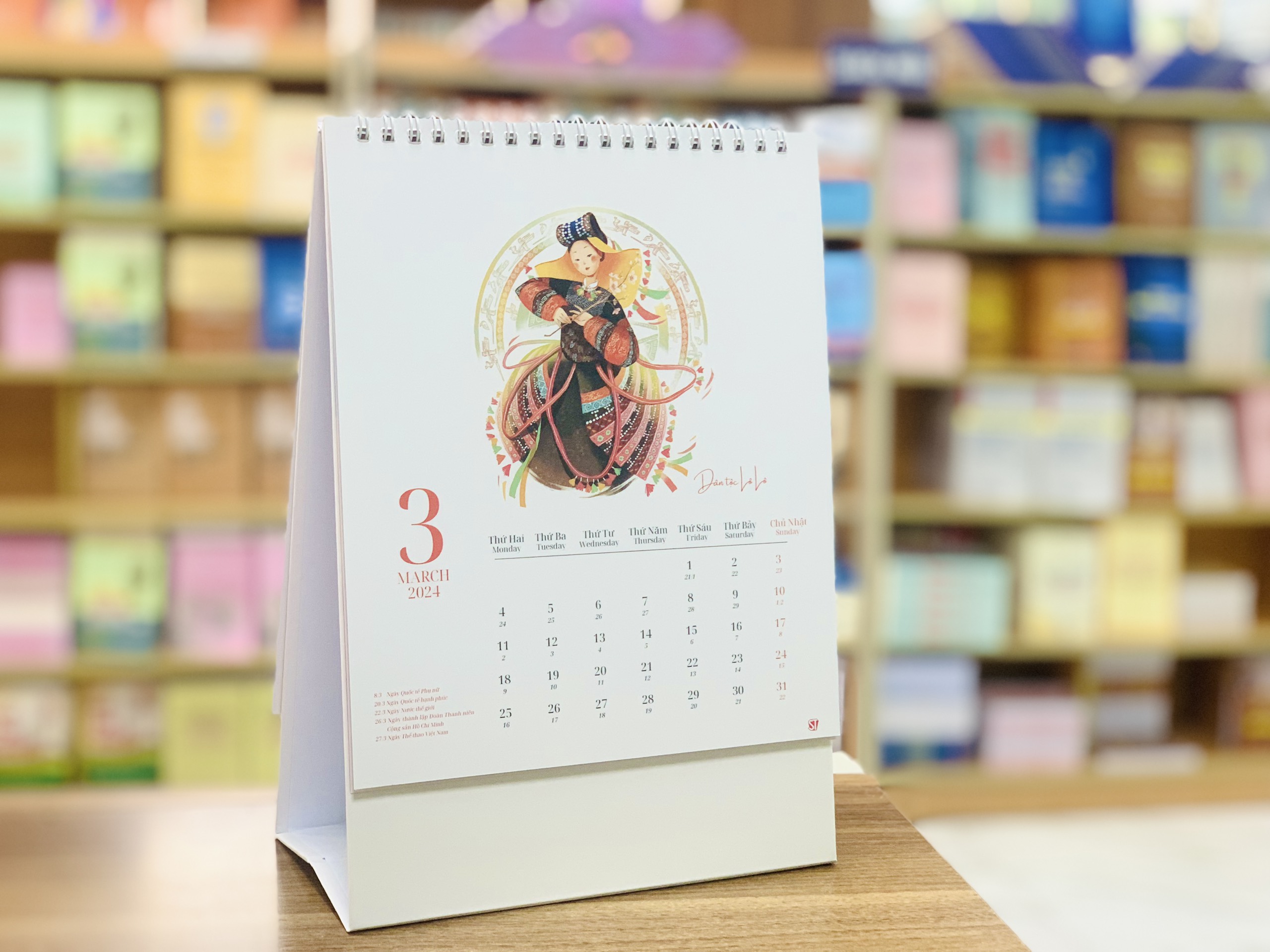 Bộ lịch bàn chủ đề "Sắc màu văn hóa"