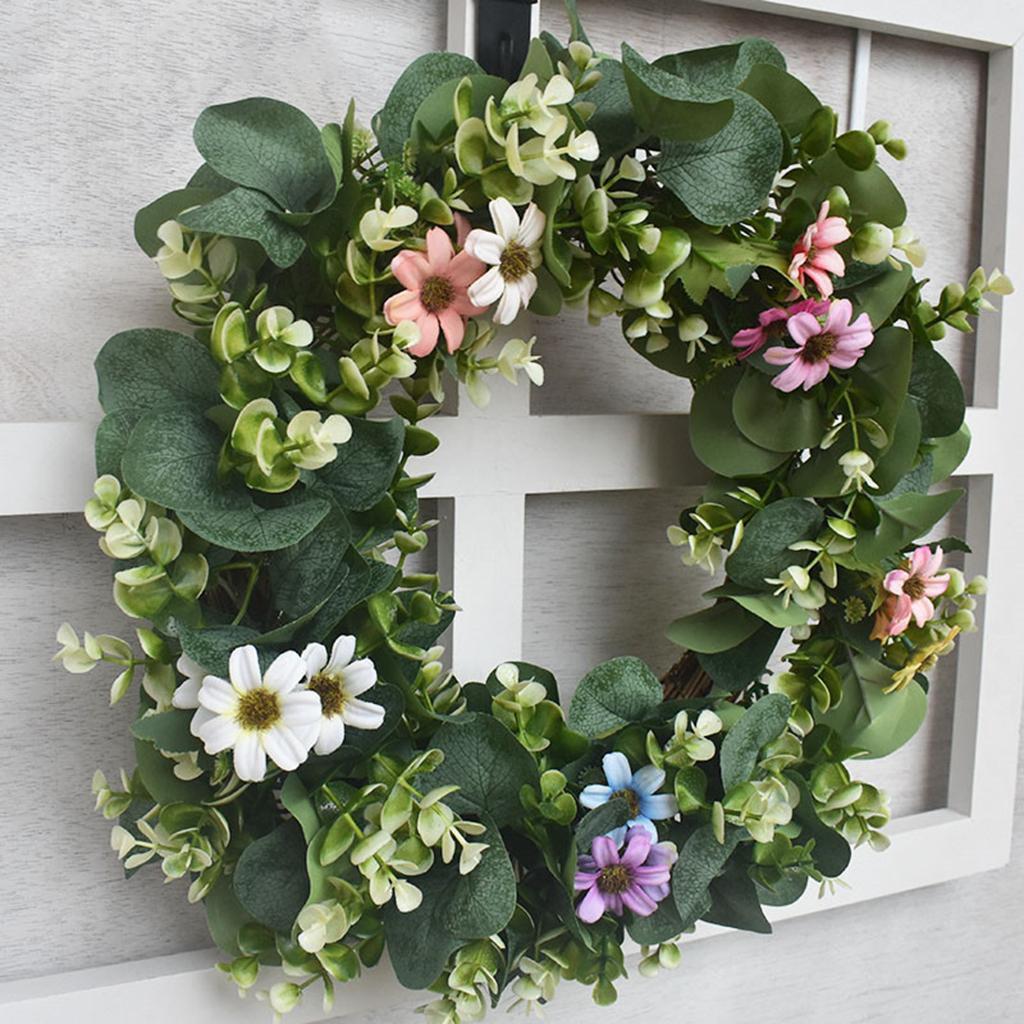 42cm Floral Wreath Door Wreath Artificial Wreath for Front Door