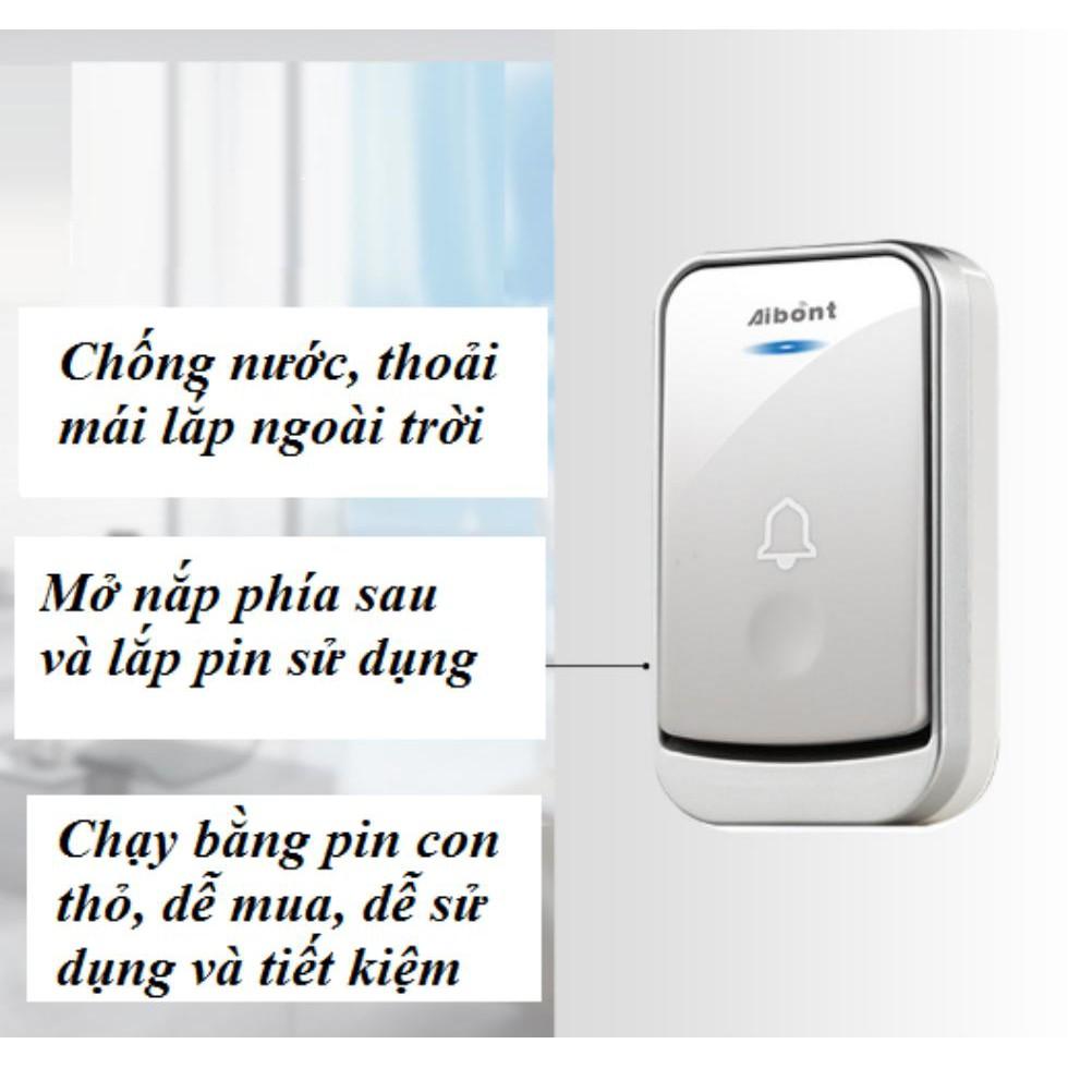 Chuông cửa không dây, dễ lắp đặt, không trùng tần số Wireless Ring Limited