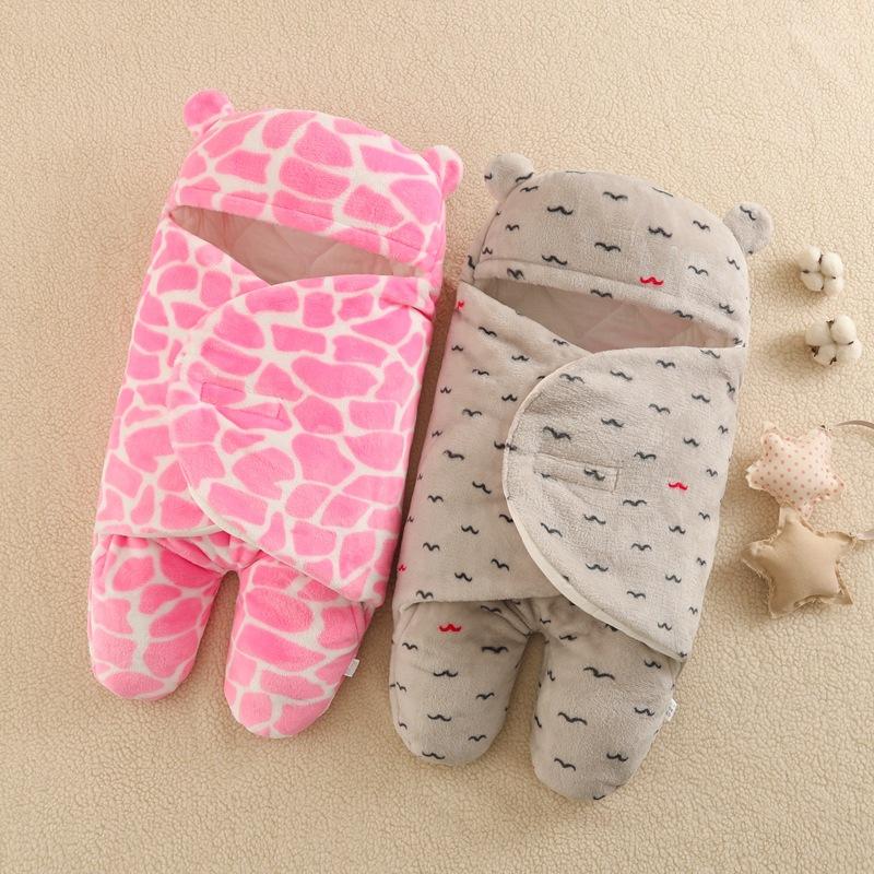 Thu Đông Cho Bé Bọc Chăn Túi Ngủ Cho Bé Bao Da Cho Trẻ Sơ Sinh Sleepsack 100% Cotton Dày Ủ Kén Cho Bé 0-9 Tháng