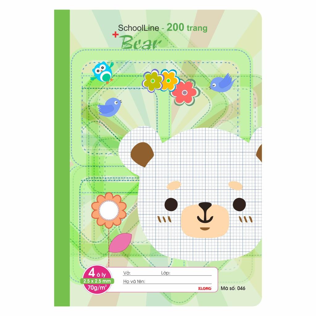 Vở 4 ô ly 200tr B5- 70/76 1st SchoolLine