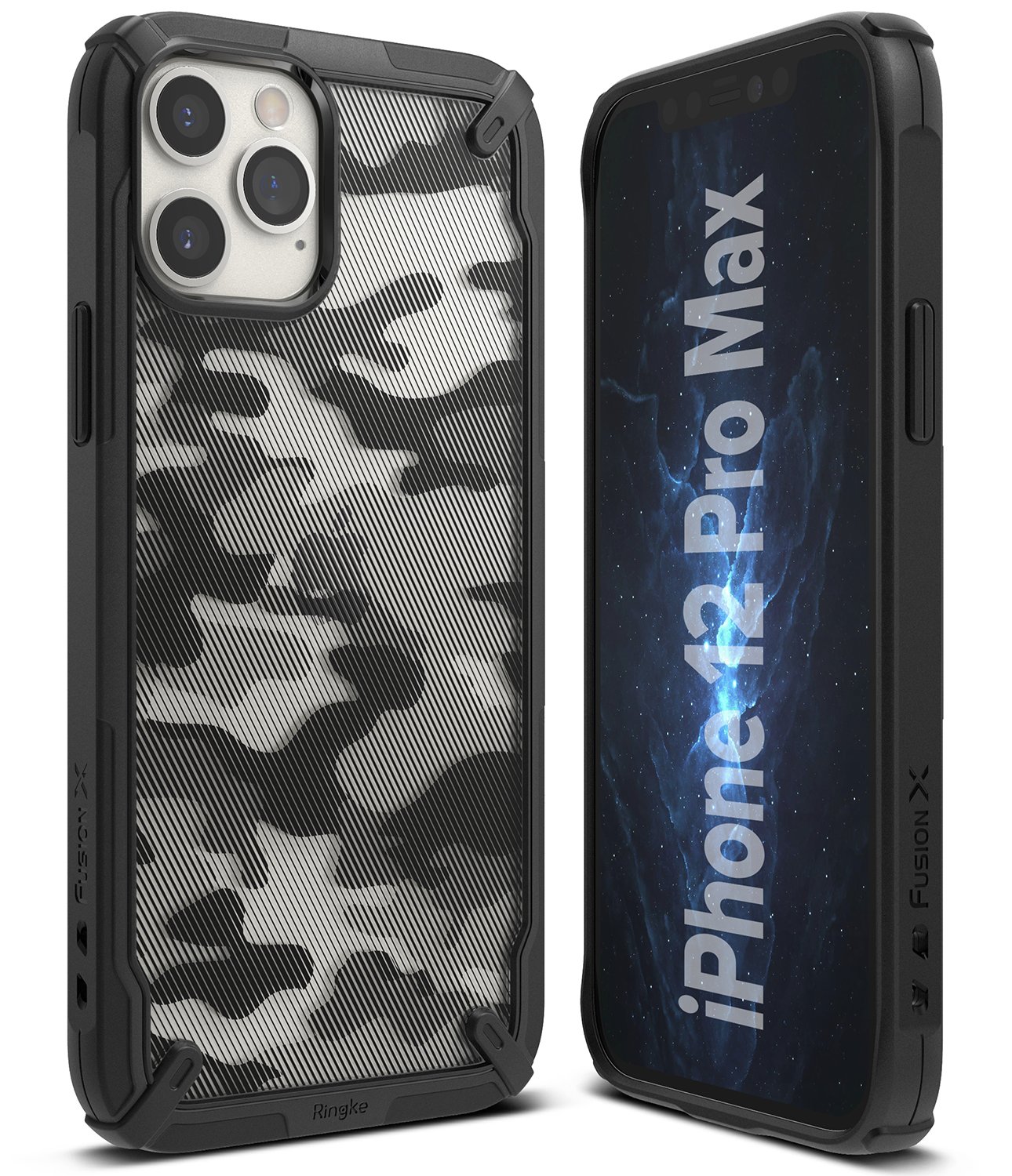 Ốp lưng chống sốc hàng hiệu Ringke Fusion X cho iPhone 12 Series - Hàng nhập khẩu