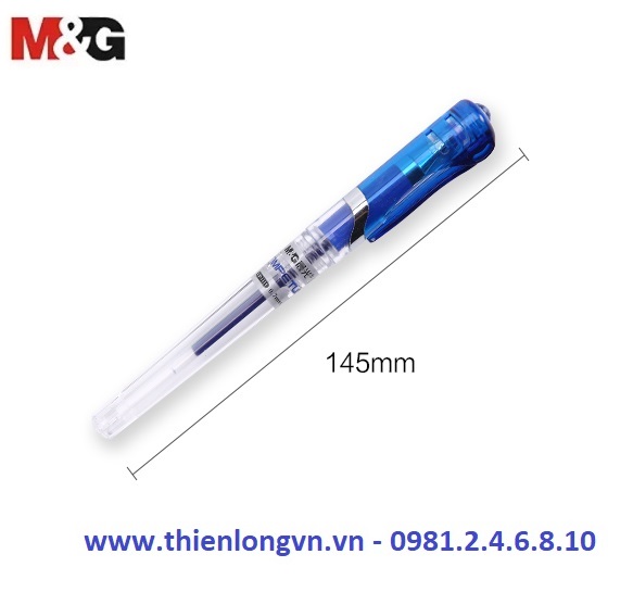 Bút gel nước M&amp;G GP1111 ngòi 0.7mm mực xanh / Bút 1111 có ruột 6128 thay thế