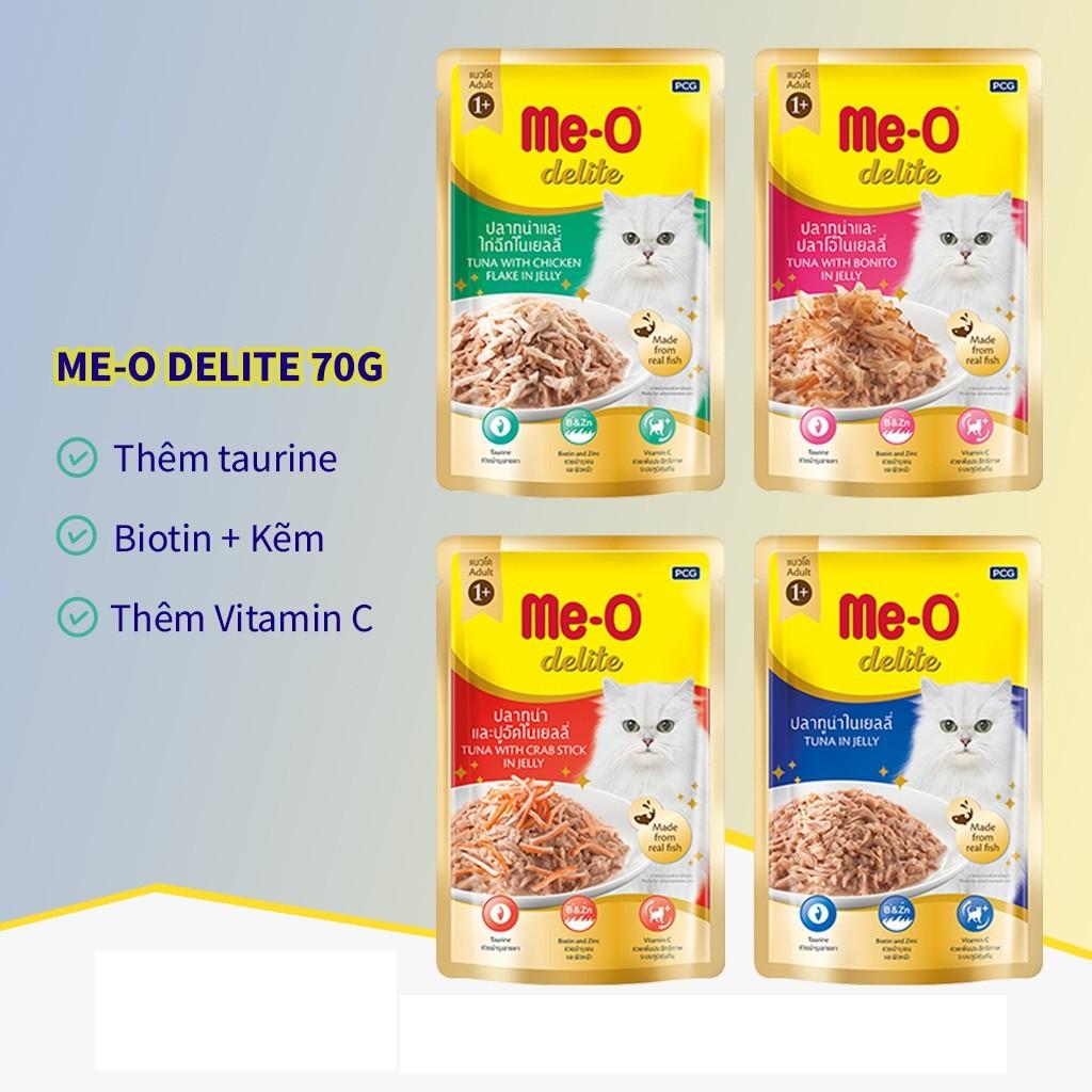 SỐT/ PATE THỨC ĂN ƯỚT ME-O DELITE 70g