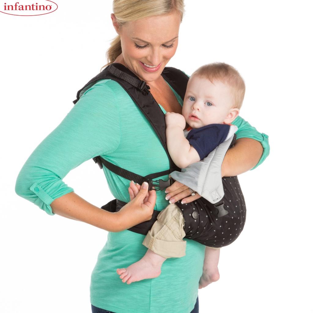 Địu Em Bé INFANTINO - Vải Thoáng Hơi Tạo Cảm Giác Thoải Mái Khi Đi Du Lịch Dã Ngoại