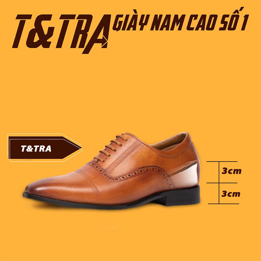 [ 6CM ] Giày Cao Nam T&amp;TRA A210NB