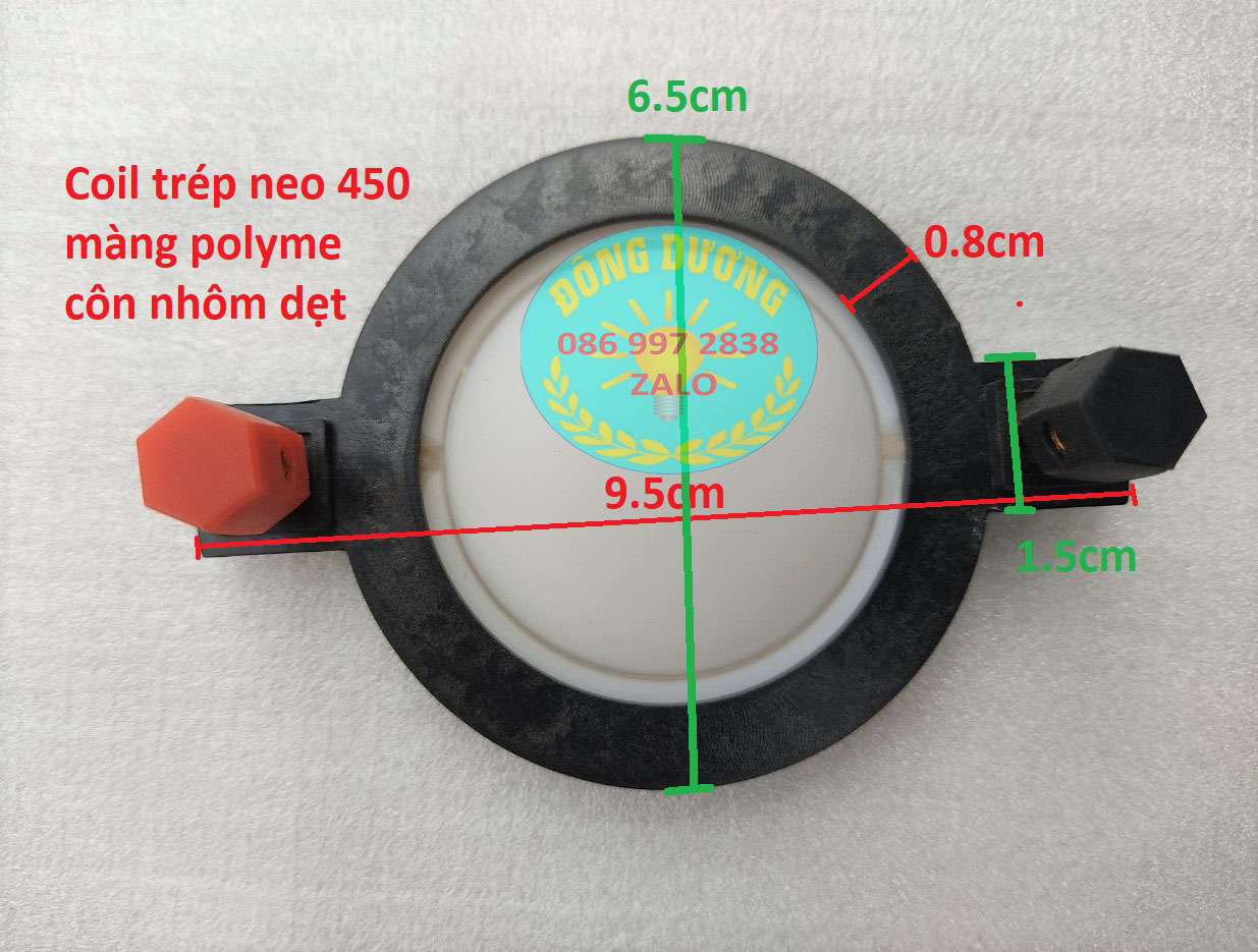 COIL TREBLE NEO 450 - MÀNG POLYME CỌC NHẤN 6 CẠNH - CÔN TRÉP 450