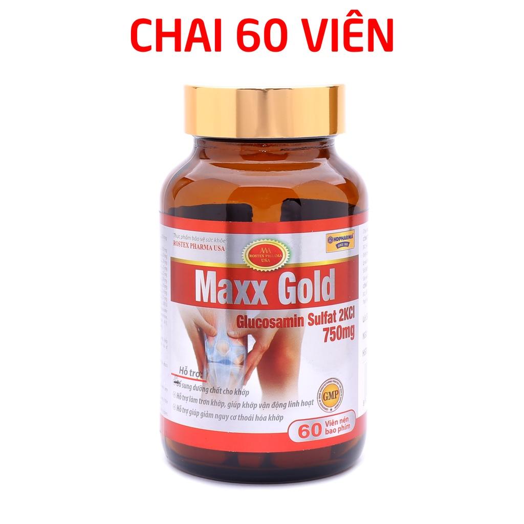 Viên Xương Khớp Maxx Gold Glucosamine giảm đau nhức xương khớp - Hộp đỏ 60 viên