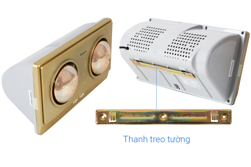 Đèn Sưởi Phòng Tắm Kangaroo KG247N - 2 Bóng - Hàng chính hãng