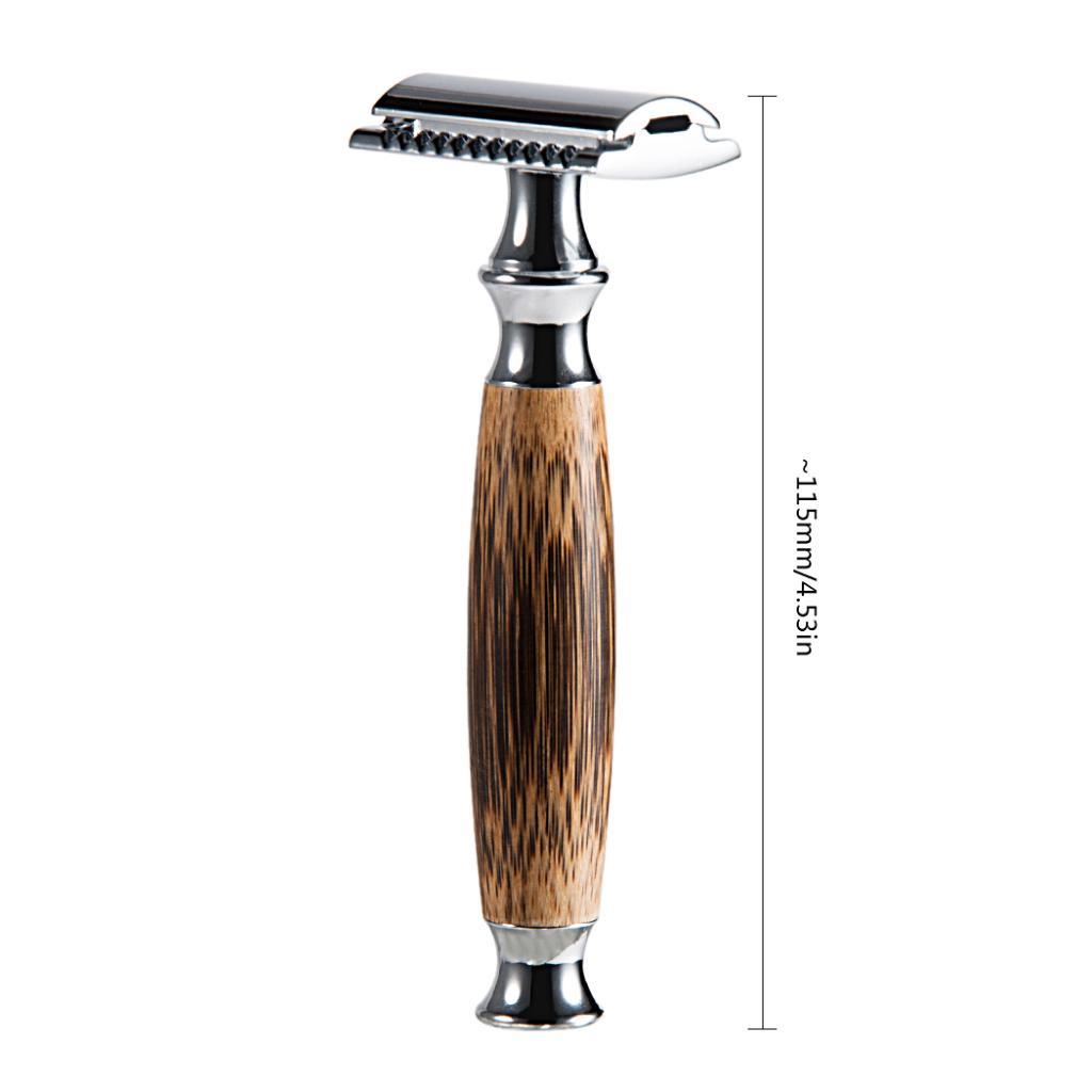 Classic Bamboo Handle Mens Double Edge  Shaving  Daily Shaving