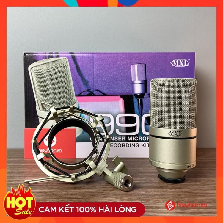 Mic Thu Âm MXL990 Hàng Cao Cấp . Chuyên Dùng Thu Âm Livestream , Hát Livestream , Thu Giọng Đọc , Độ Bền Cực Cao