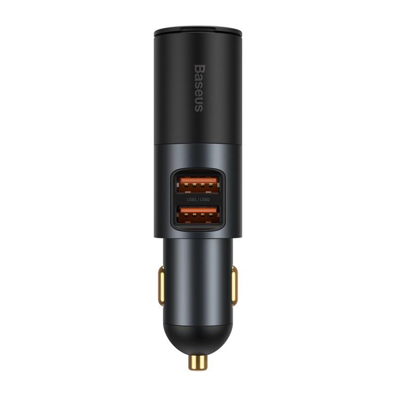 Hình ảnh Tẩu sạc nhanh mở rộng 120W Baseus Share Together Fast Charge dùng cho xe hơi (120W, TypeC / USB Port, QC / PD3.0 Car Quick Charger with Cigarette Lighter Expansion Port ) - Hàng Chính Hãng