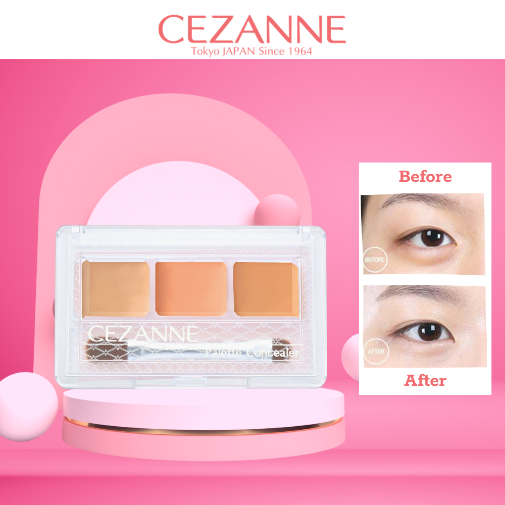 Kem che khuyết điểm Cezanne Palette Concealer Nhật Bản độ che phủ cao chống thấm nước 4.5g