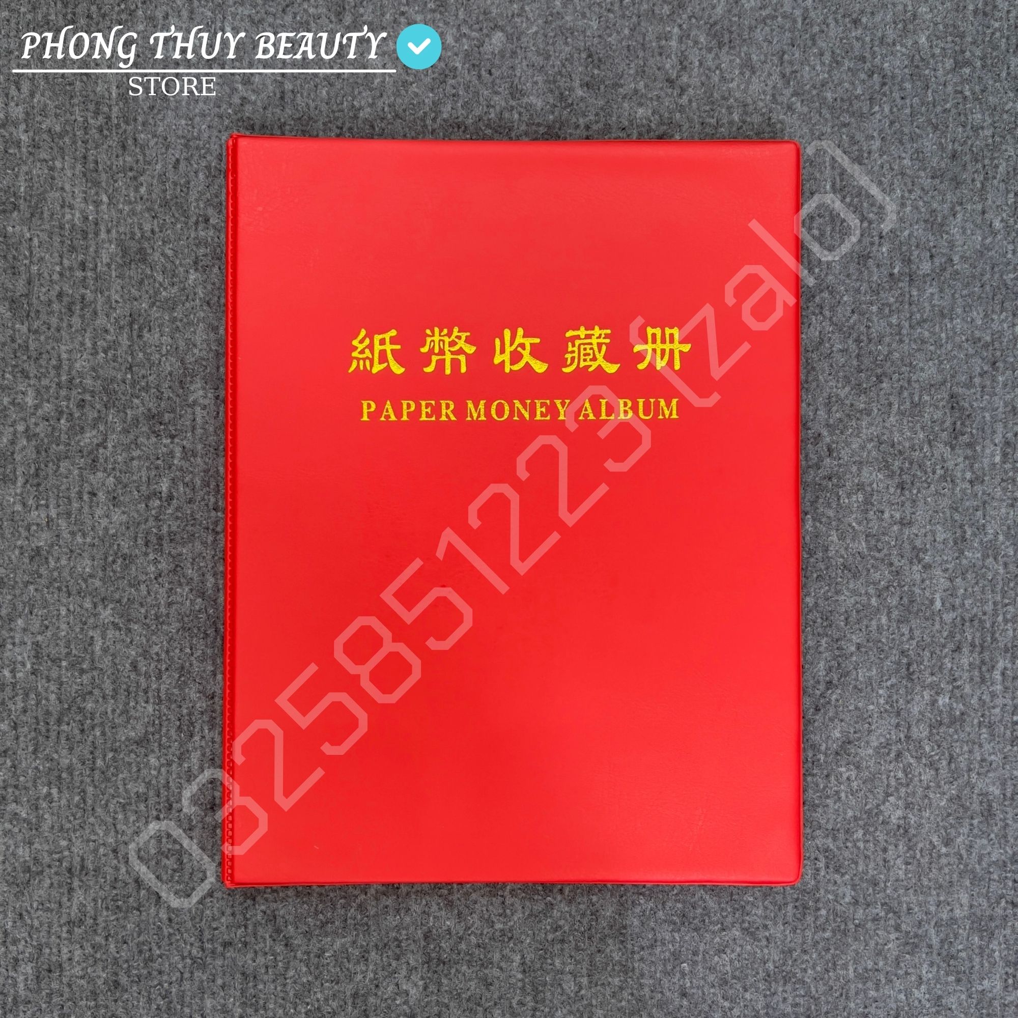 Album Cố Định Đựng Tiền Giấy, Tiền Sưu Tầm Gồm 20 Phơi 3 Ngăn Trong Suốt - Đựng Được 60 Tờ Tiền