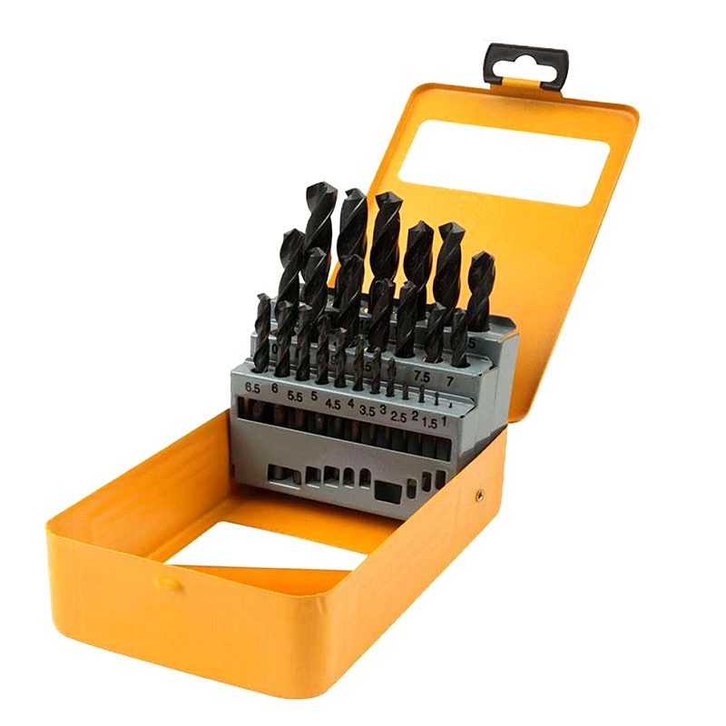 Bộ 25 mũi khoan sắt HSS công nghiệp 1-13mm TOLSEN