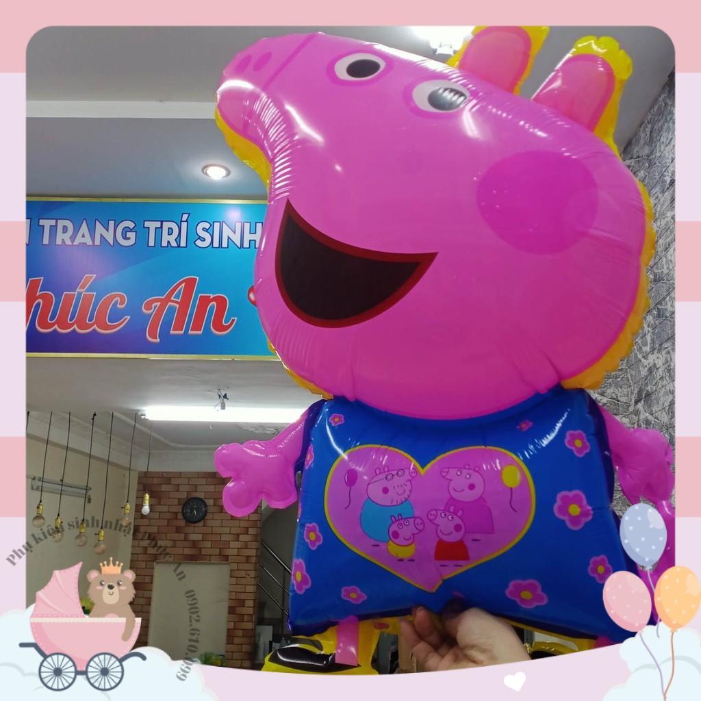 Bóng kiếng 70cm hình chú heo peppa hồng trang trí sinh nhật HPBD