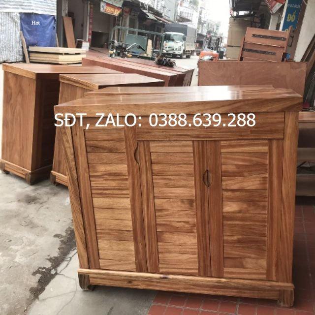Tủ giày hương xám 3 cánh đẹp nét
